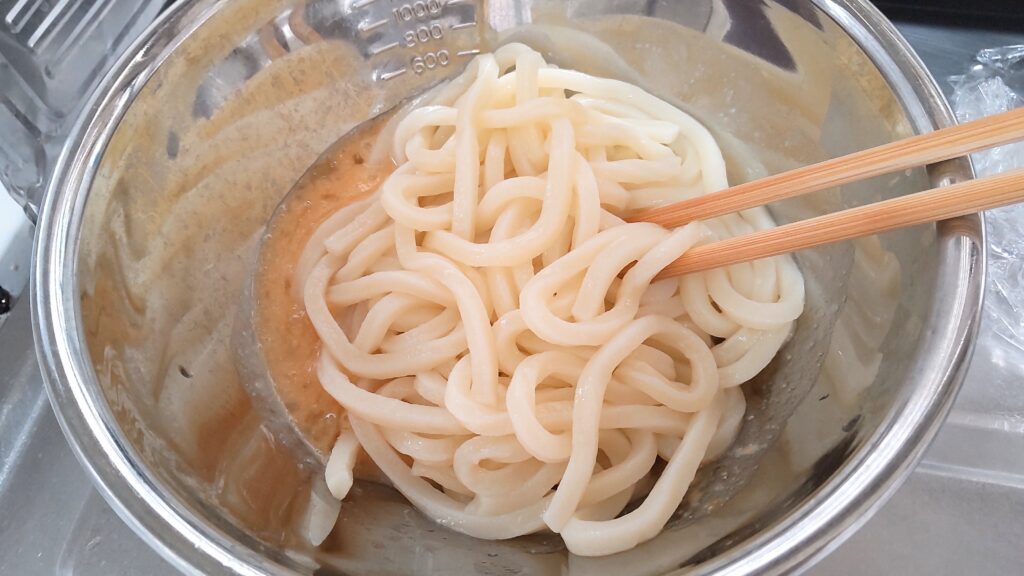 うどんと和える