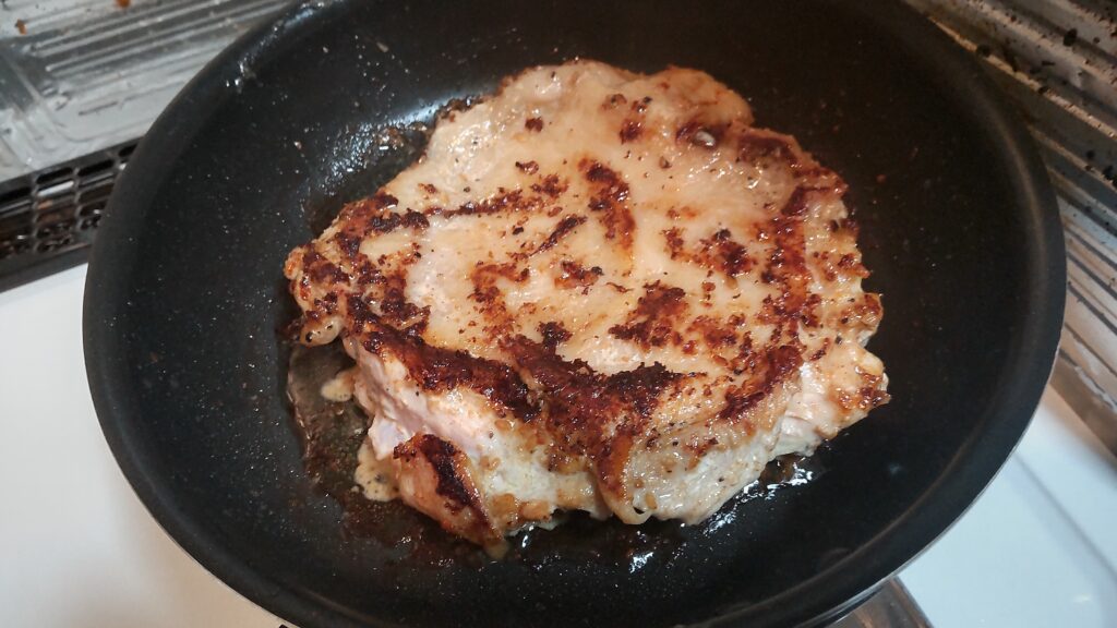 焼き目をつける