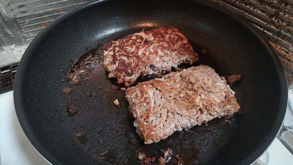 両面に焼き色を付ける