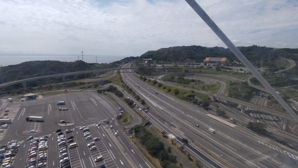 大観覧車から見える道路