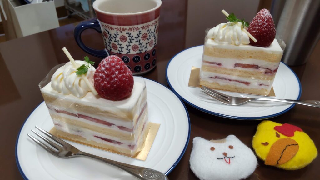 購入したケーキ