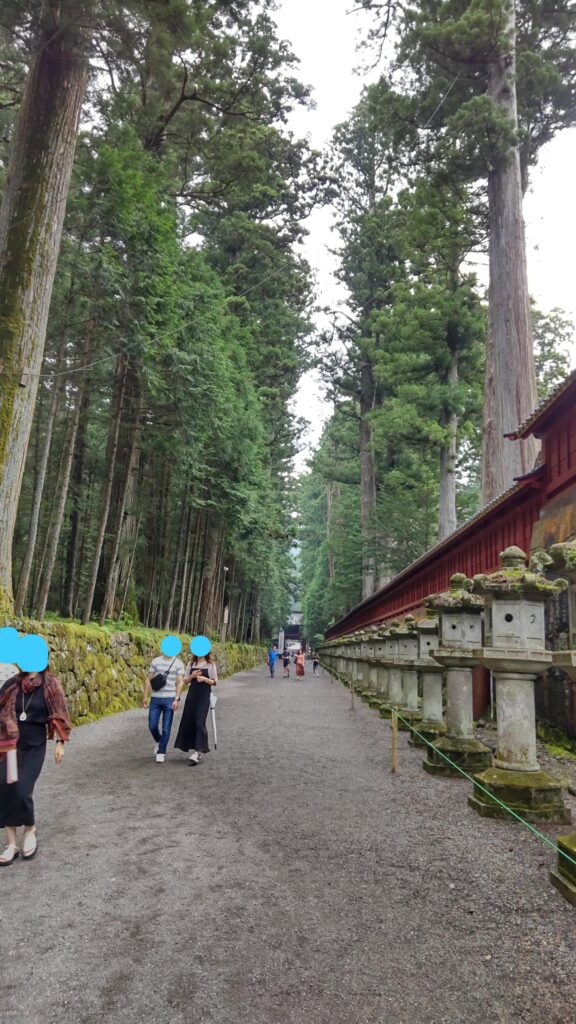 二荒山神社へ向かう道