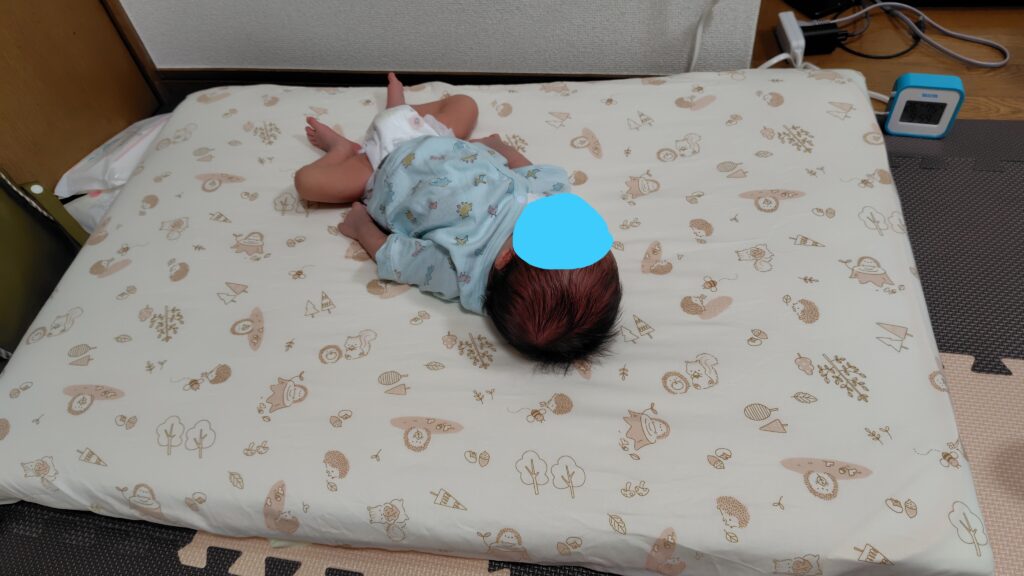 昼寝中の息子